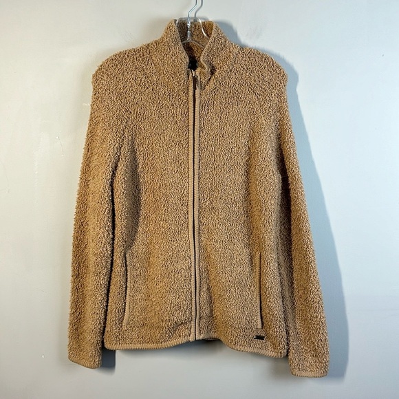 NWT Natural Reflections Sherpa Cabin Full Zip Teddy Jacket Size M - Picture 2 of 16